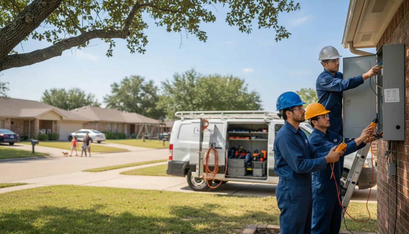 Certified electrician providing emergency electrical services in Le Roy, IL